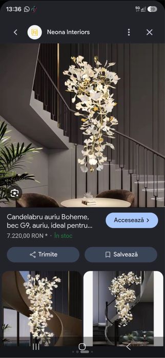 Lustra foarte luxoasa impecabila