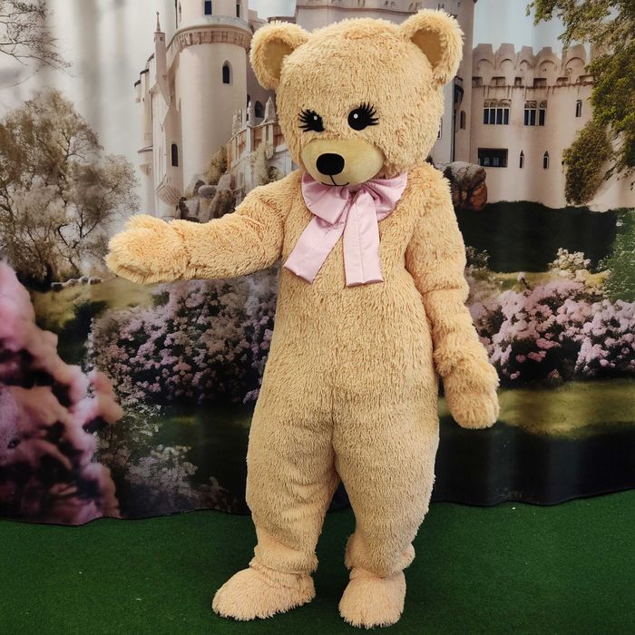 Mascot Urs Teddy din Blană Lux – Costum Premium pentru Evenimente