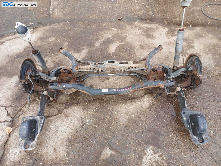 Punte Spate Completa cu Butuc Butuci Fuzeta Fuzete si Rulment Bara Torsiune Skoda Octavia 2 FL 2008 - 2013 Cod 1K0505315BG [L1674]