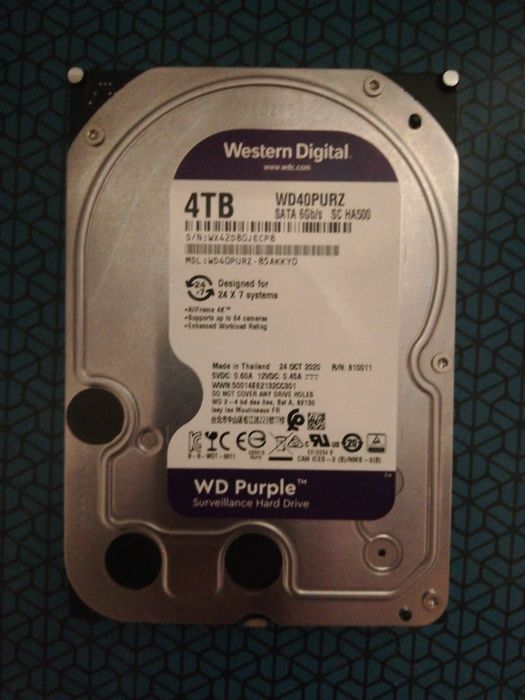 HDD Surveillance Western Digital Purple 4 TB