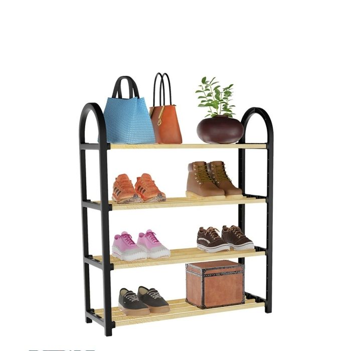 Масивна дървена поставка заобувки 
Супер качествена масивна дървена по