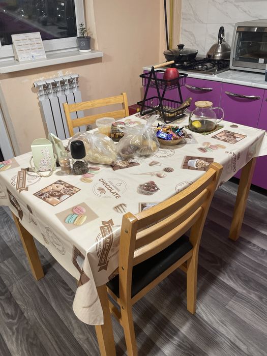 Обеденная группа коричневый