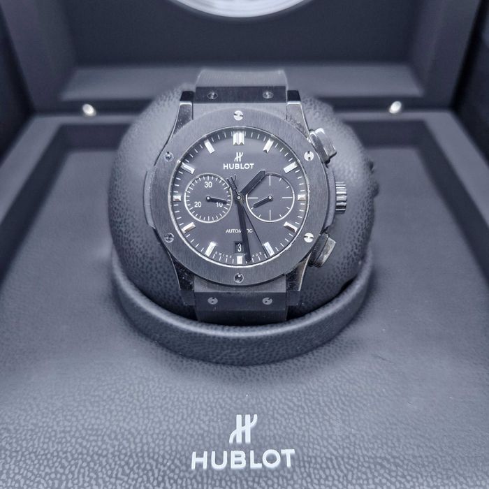 Ceas Hublot Classic Fusion Chronograph Black Magic Zeus Amanet Militar