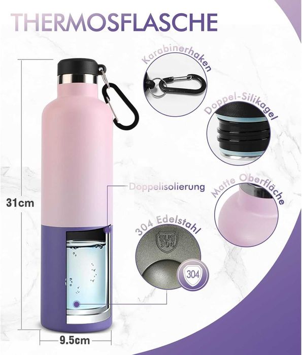 Fjbottle FEIJIAN FJbottle Вакуумно изолирана бутилка за вода