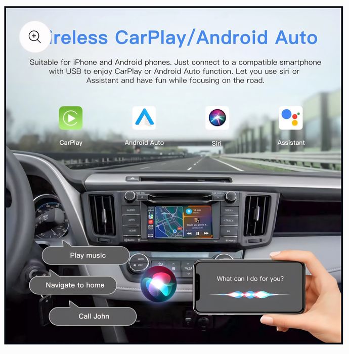 Carplay si Android auto wireless pentru Toyota