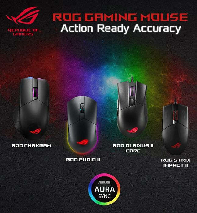 Asus Rog Gladius 2 Core СКИДКА Игровая мышка/мышь /DPI 6200,датчикPAW