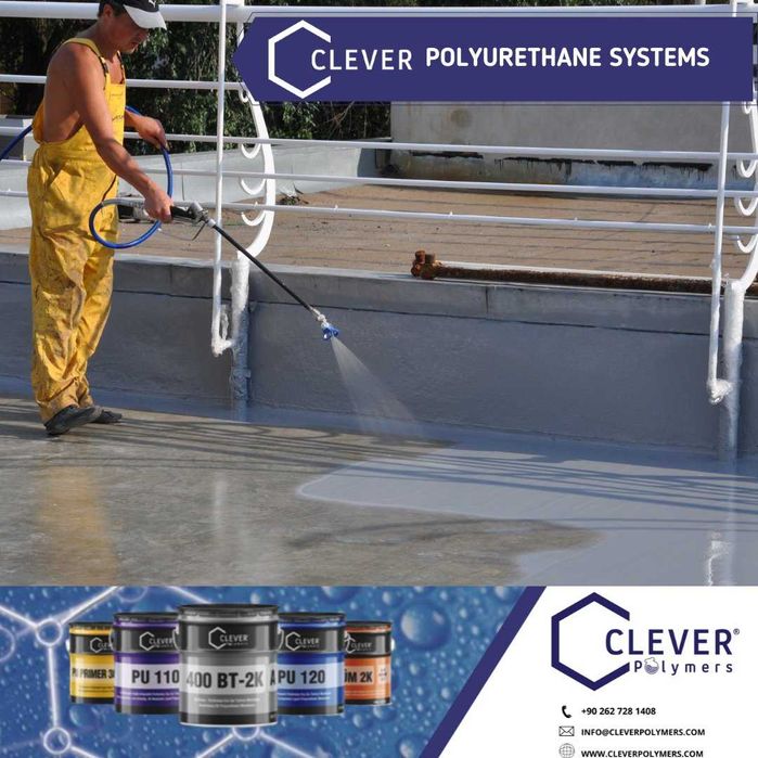 Гидроизоляция Полиуретановые материалы от дилера Clever Polymers