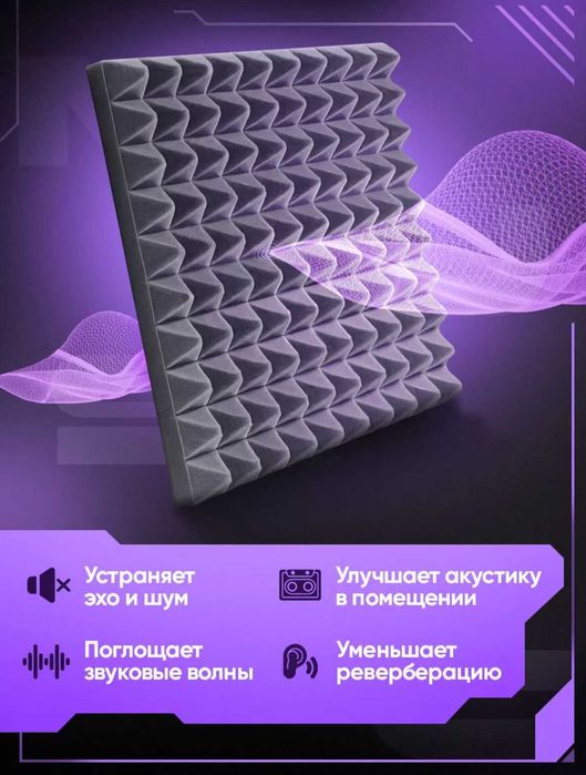 Акустик поролонлар панеллар мавжуд