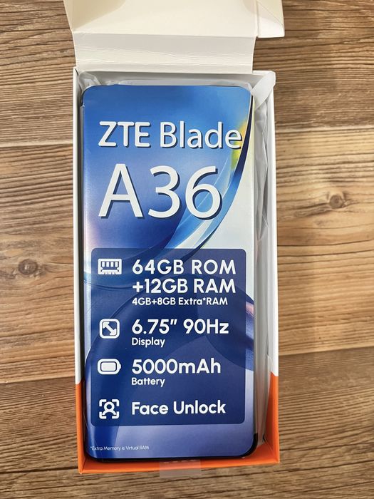 ZTE Blade A36 новый.Цена 50000
