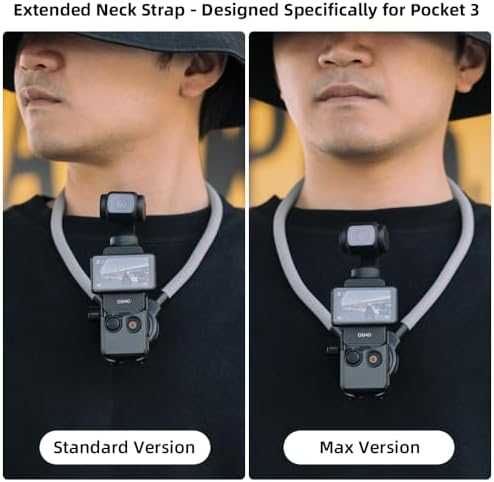 Магнитна стойка за врат за DJI Osmo Pocket 3 POV/Vlog, регулируем ъгъл