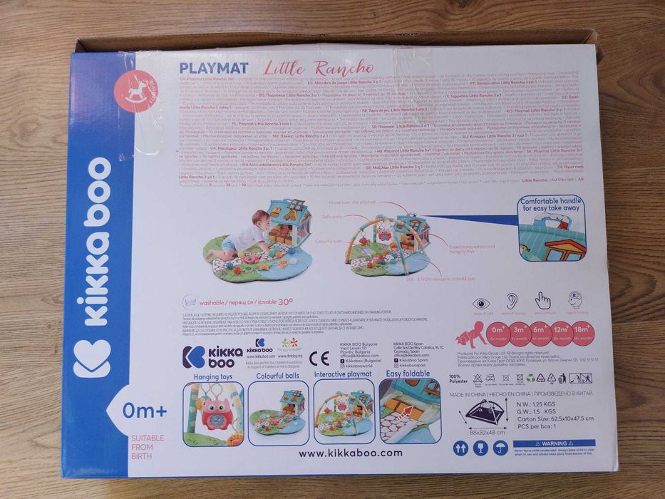 Бебешка активна гимнастика Kikkaboo Playmat -  Little Rancho