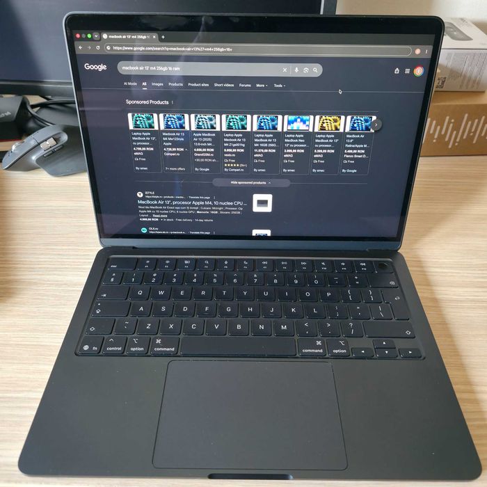 MacBook Air 13.6" M4 (2025) – 16GB RAM, 256GB SSD, Midnight – Ca nou