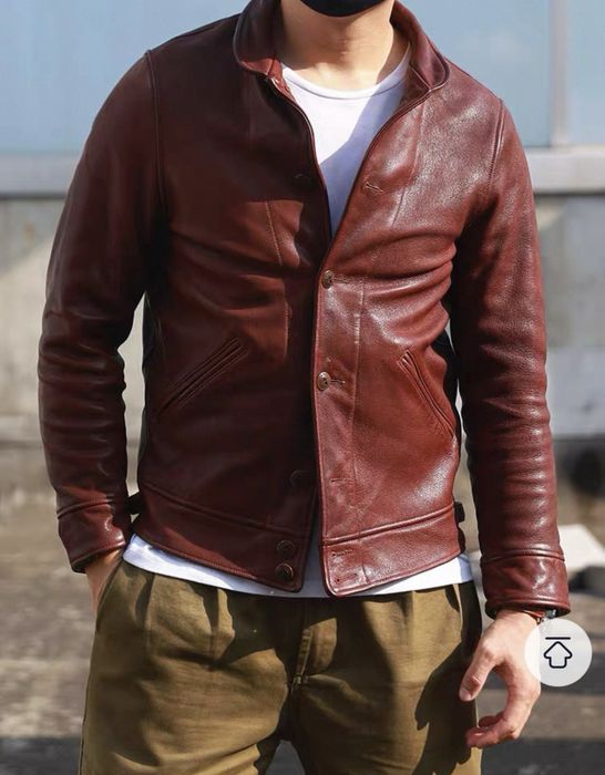 Кожный куртка стильный