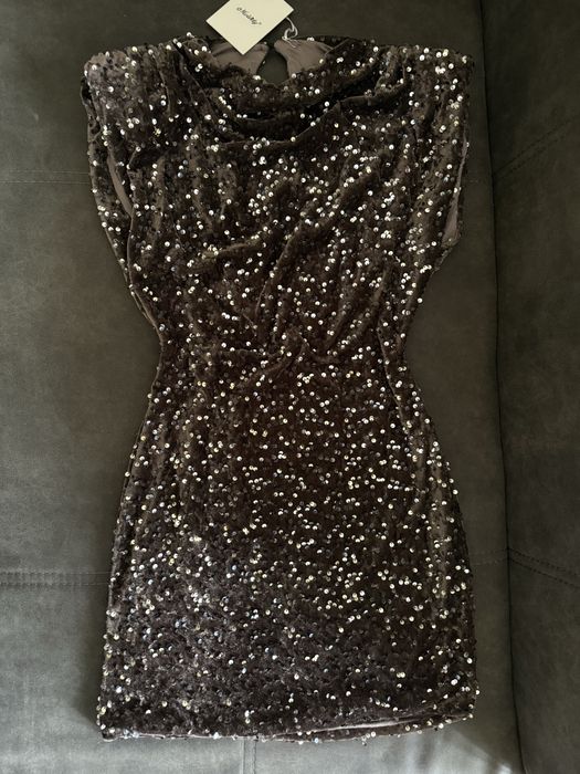 Рокли,пайетена,кожена