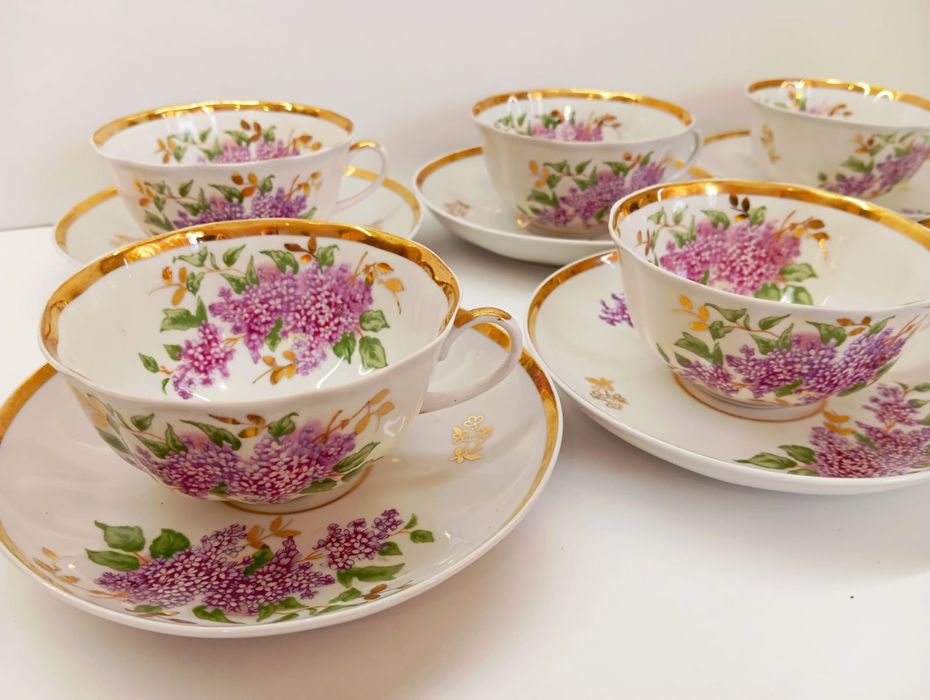 Руски порцелан. Люляк. Дулево