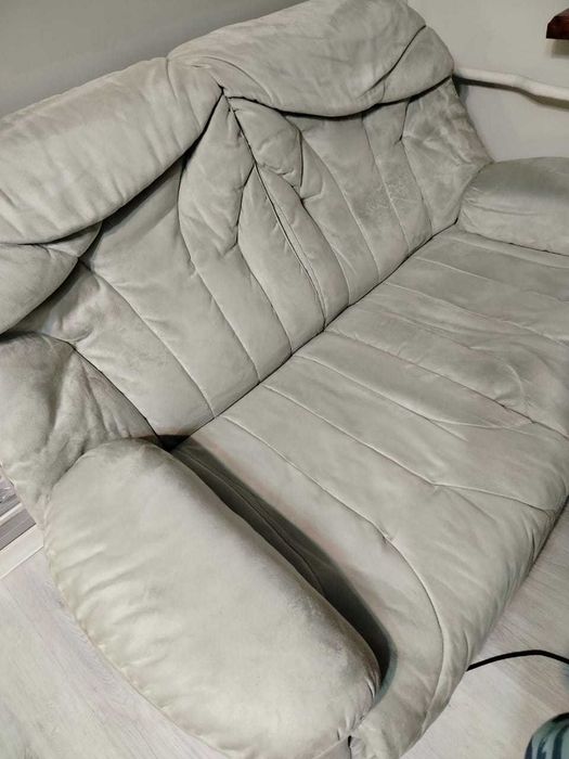 Софа бирюзовый велюр б/у