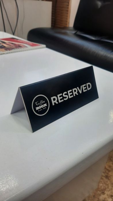 Таблички резерв стола , кувертки, Таблички настольные