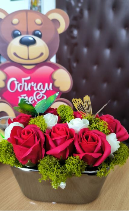 Декорации с жив Скандинавски мъх и