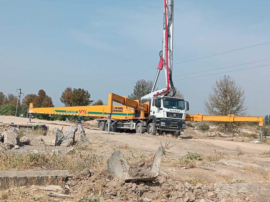 Автобетононасос хизмати 72 betonasos 72 metr