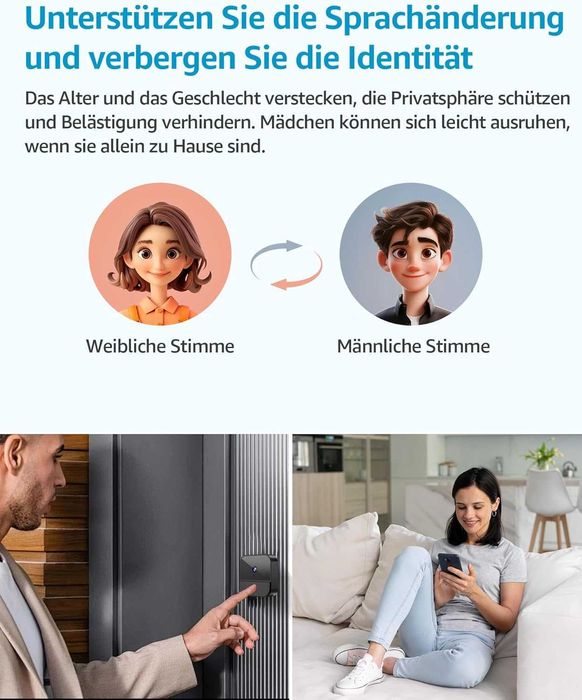 Wi-Fi Видео звънец BETTERMO – Смарт камера за врата, Нощно виждане