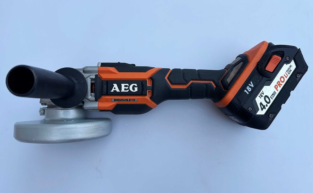 AEG BEWS 18-125BL - Акумулаторен безчетков ъглошлайф 2023г.