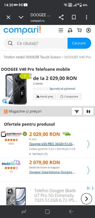 Telefon Doogee v40 PRO