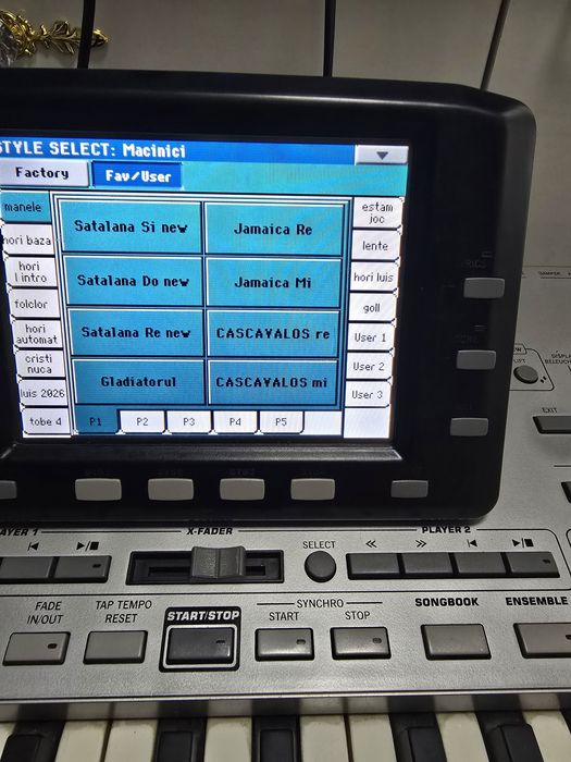 Set korg pa3 mem 256 /pa600 96 mb/pa800256 pa300 32 mb/Automat introdu