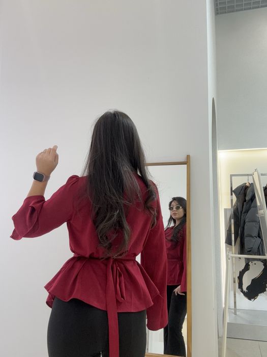 Женская атласная кофта