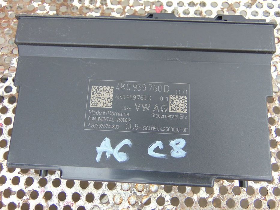 Modul scaun Audi A6 C8 cod 4k0959760d modul scaune rs6 dupa 2018