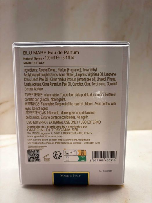 Парфюм Giardini di Toscana Blu Mare 100 ml