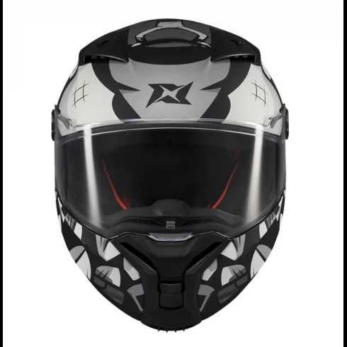 Каска AXXIS FENIX ANGRY FACE Сертификат: ECE 22:06 Тегло: 1450гр.