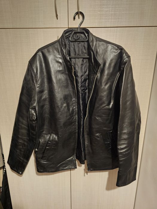 Мъжко яке от естествена агнешка кожа