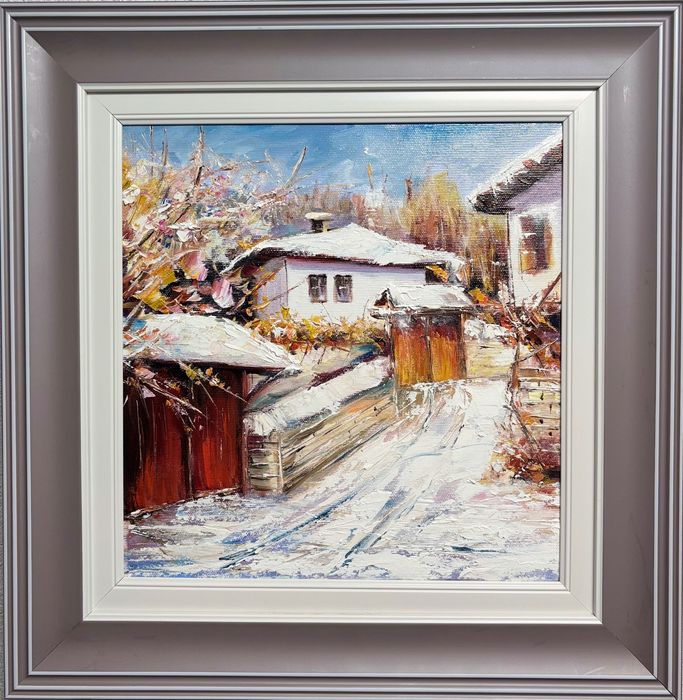 Запазена / Нова маслена карина “Първи сняг в Боженци”