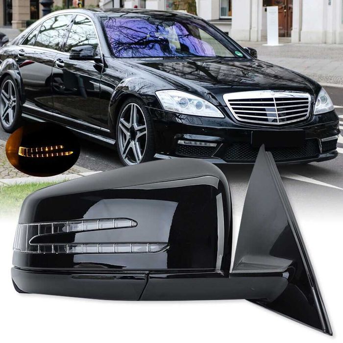 Нови ел. огледала за Mercedes W221 S-Class - с Blind Spot! Триъгълник