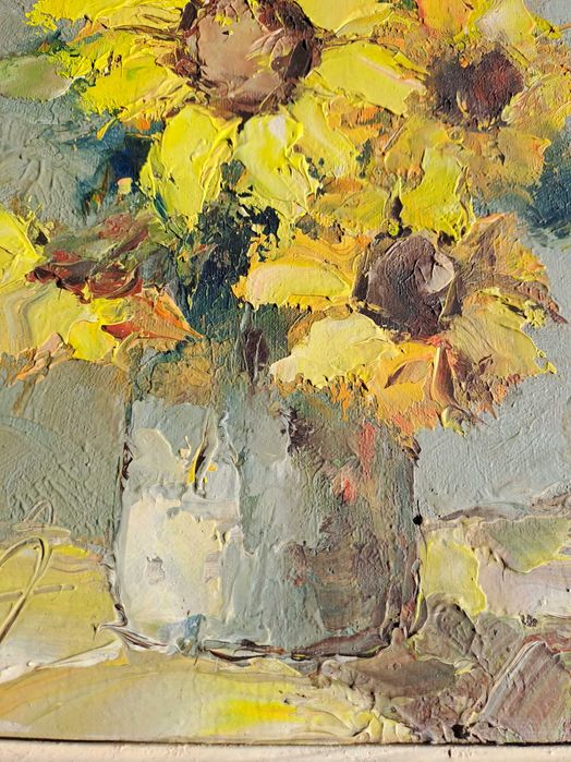 tablou vechi pictura pe pfl 36/46 cm semnat