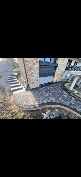 Демонтаж и монтаж на градински плочки бордюри павета и много ДР.