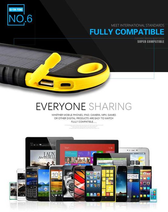 Соларна батерия Power Bank 5000А или 12000А подходяща за къмпинг