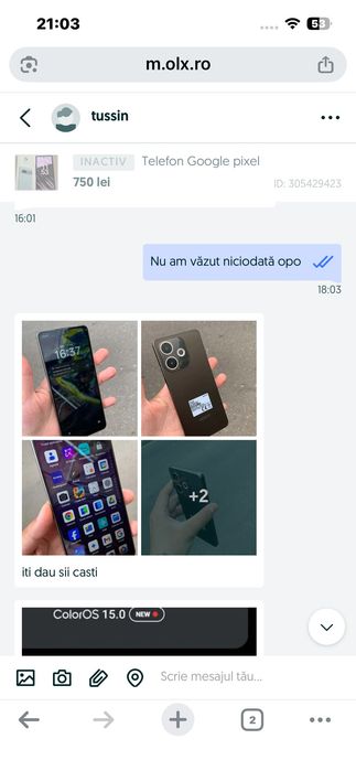 Vând telefon Opo A-5 pro