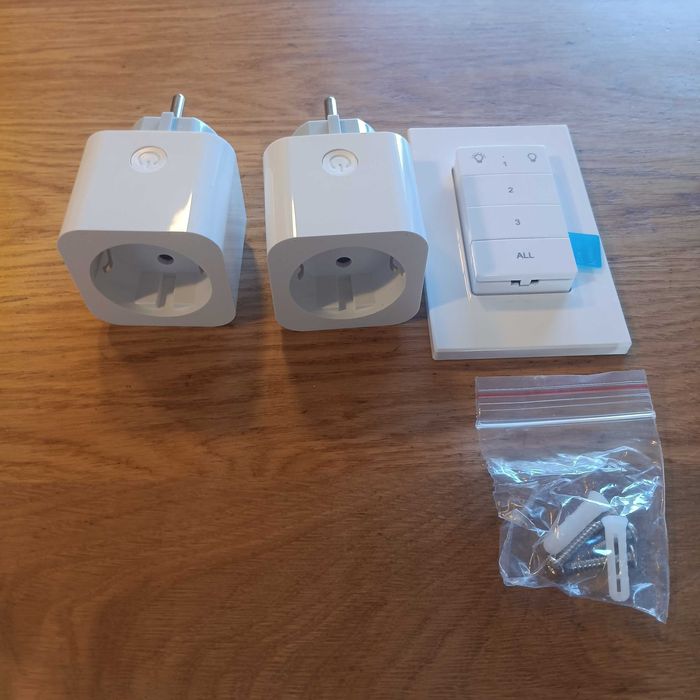 НОВИ! 2 броя Безжични контакти с дистанционно + стенен бутон, 3680W