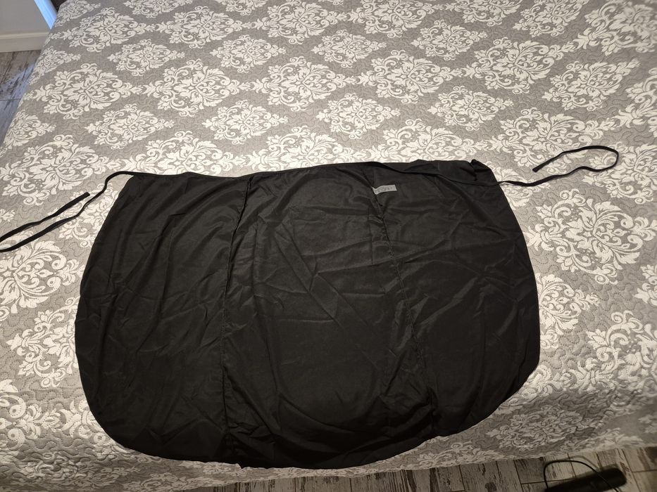 Pareo sarong eșarfă plaja cu șireturi nou negru măsură S-M