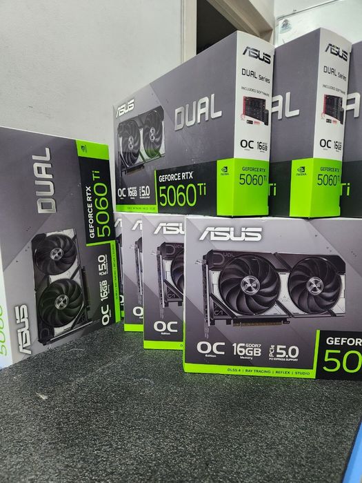 New! Видеокарта NVIDIA RTX 5060 TI 16 ГБ – ASUS Dual OC