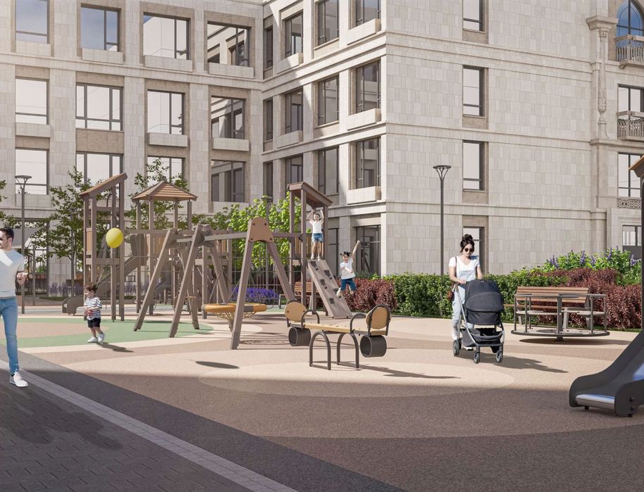 Квартира в районе Нового центра Ташкента вдоль улицы Янги Узбекистон.