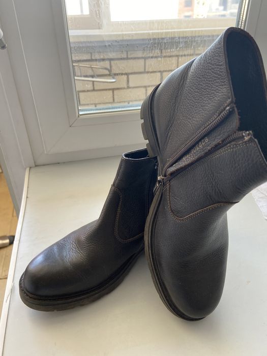 Ботинки кожа