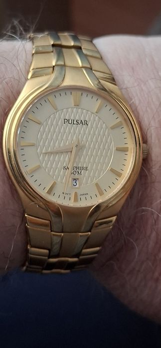 PULSAR Ceas de mînă bărbătesc cu baterie și brățară originală japan