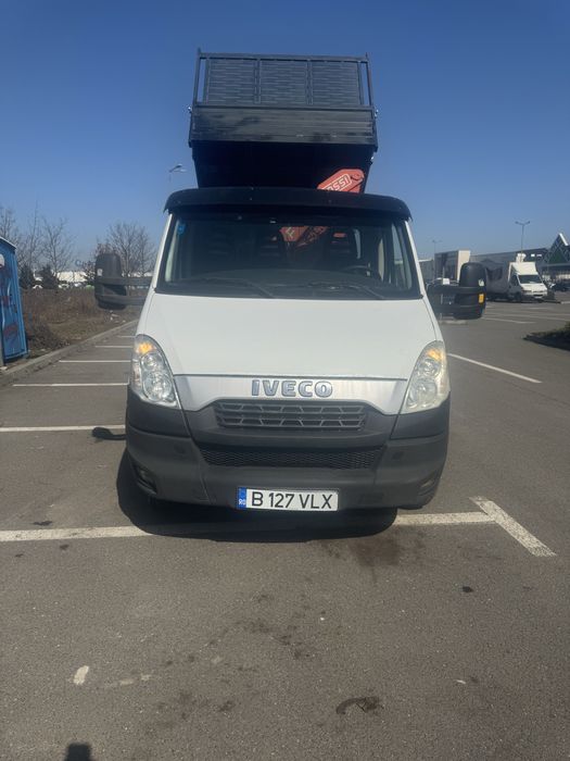Iveco  35c15cu macara si basculare