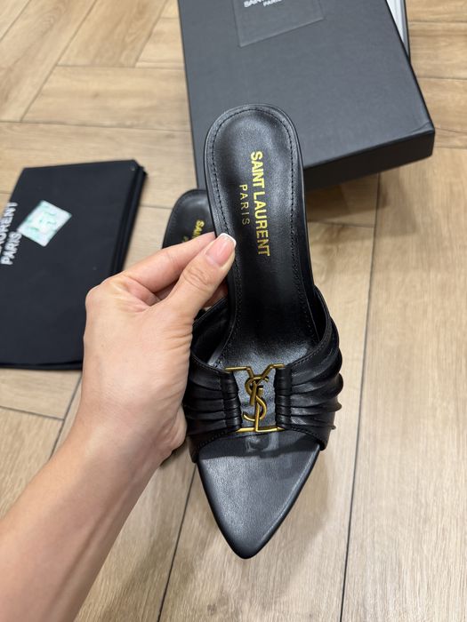 Туфли мюли YSL yves saint laurent