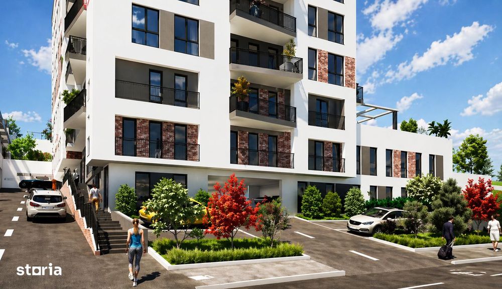 Bloc finalizat ! Apartament 2 camere cu terasa, 54 mp utili – zona V
