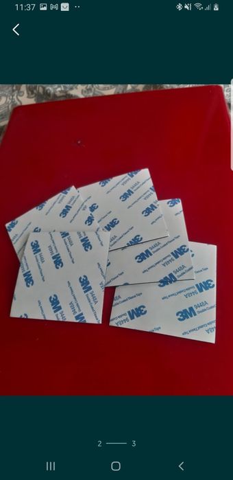 Banda 3M dublu adeziva 80x80x1.5mm 5 bucati