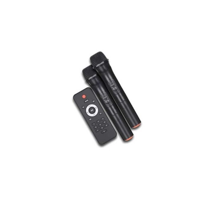 Преносима караоке тонколона Cobra 18 инча 4600W  EXTRA BASS, 15000mAh батерия и два безжични микрофона.