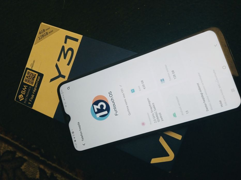 Vivo Y 31 4/128 1 qoʻl